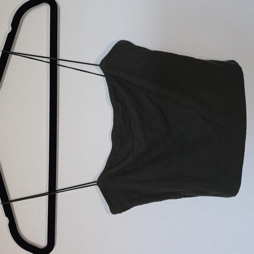 Hunter Green Crop Top